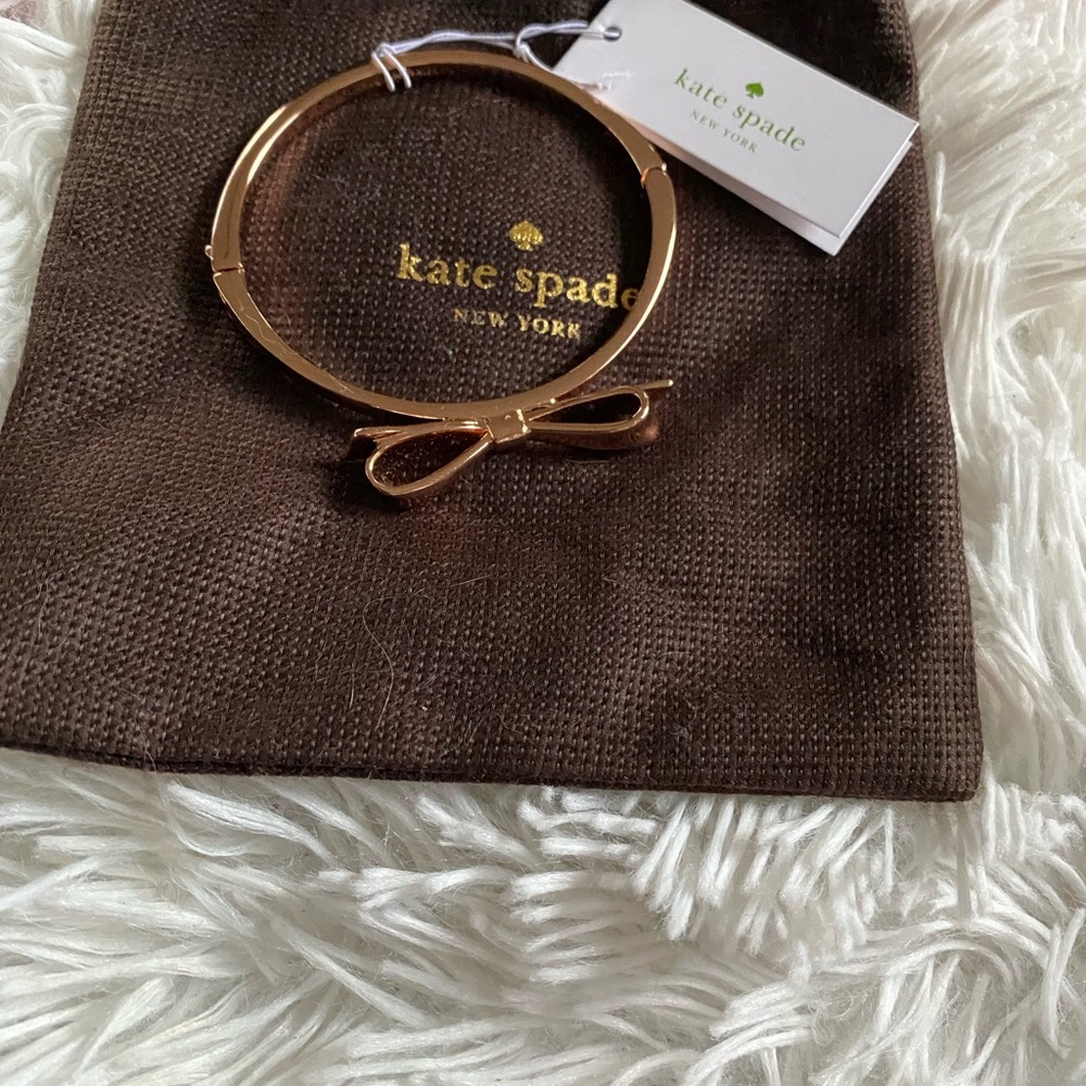 Kate Spade Bow Bangle Rose Gold